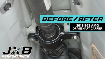 E63 AMG Sedan Driveshaft Flex Before/After Installing JXB Performance Driveshaft Carrier