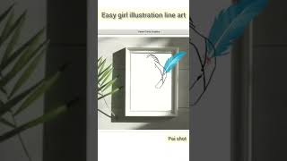 Easy girl illustration using python turtle #shorts #paishot #homedecor
