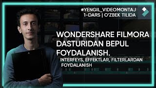 Filmorada videomontaj qilish | yengil videomontaj 1-dars