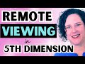 Fix a 3rd dimension problem in 5th dimension with remote viewing 
