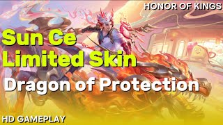 Sun Ce, Fighter. Skin Dragon of Protection. Year of the Dragon. LNY 2024. Honor of Kings Clash Lane