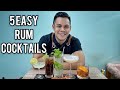 5 easy rum cocktails to make at home  cocktail recipe  pinoy bartender 
