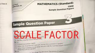 Case study based question class 10 maths || SCALE FACTOR