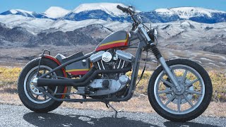 Hardtailed Custom Harley-Davidson Sportster Complete Build in 16 Minutes ASMR