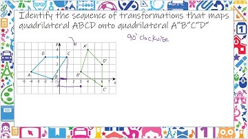 Identify the sequence of transformations that maps quadrilateral