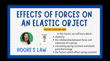 Elasticity & Hooke