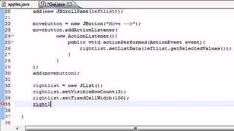 Java Programming Tutorial   73   Moving List Items Program   YouTube