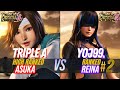 T8 ✪ TRIPLE A (High Ranked Asuka) 🆚 YOJ99 (#2 Ranked Reina) ✪ Tekken 8 High Level Match