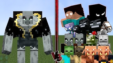 Minecraft Mob Battle: MUTANT EVOKER vs ALL MOBS