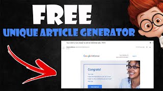 Unique Article Generator Tools || Fastest Google AdSense Approval Trick || Haider Tech Factory screenshot 2