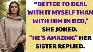 “Better to deal with it myself than with him in bed,” she joked. “He's amazing,” her sister replied.