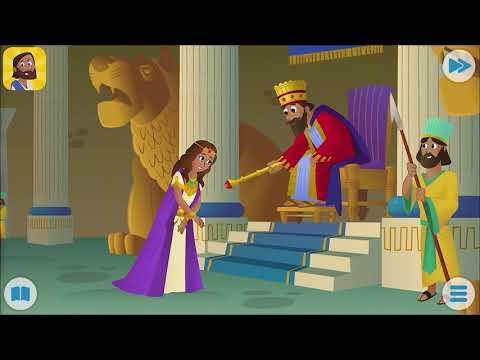 De dappere en mooie koningin - Bijbel App voor Kinderen
