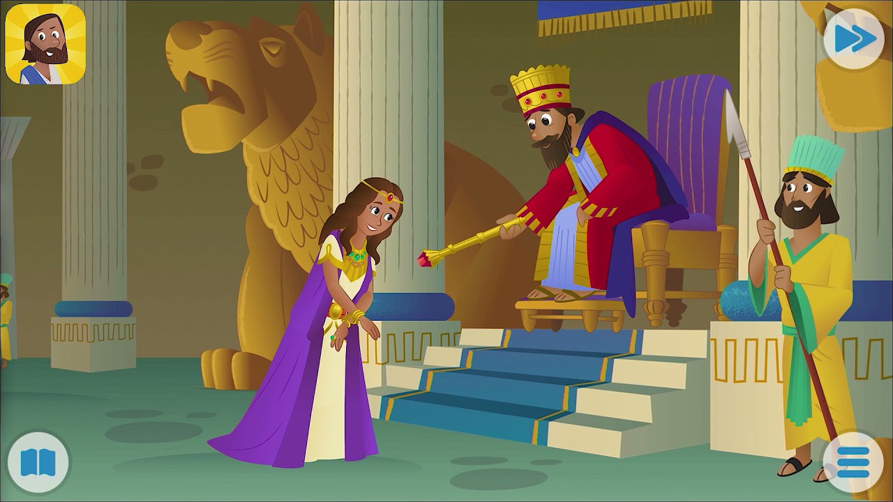 De dappere en mooie koningin - Bijbel App voor Kinderen