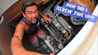 SAILDRIVE REPLACEMENT: Boat reverses in forward gear ... ‍♂ (Episode 259)