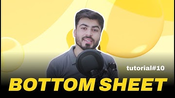 Bottom Sheet Design - Material Design 3.0 - Tutorial #10