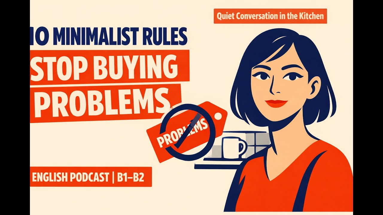 10 Minimalist Rules to Stop Buying Problems | English Podcast | B1-B2
