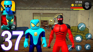Blue Ninja, Superhero Vs Power Spider 2 - Gameplay Walkthrough Part 37 (iOS, Android)
