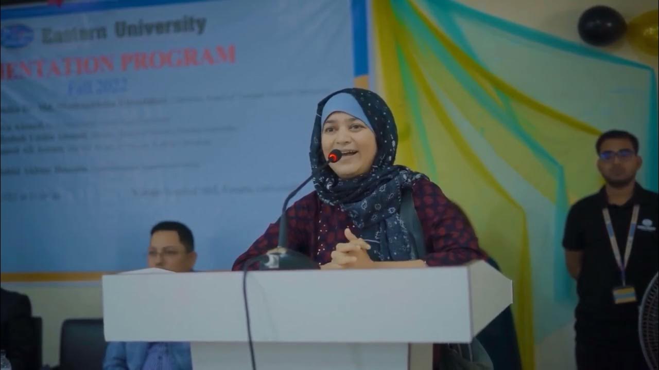 Speech of Prof. Dr. Nova Ahmed, ECE Dept., NSU Orientation Program