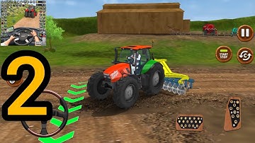 Real Tractor Farming Game Simulator Gameplay Walkthrough Part 2 - Tractor Simulator (Android,ios)