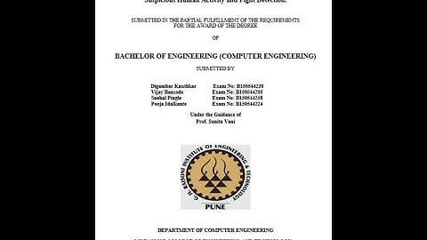 Suspicious Human Activity And Fight Detection.