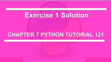 Exercise 1 solution : Python tutorial 121