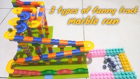 marble run asmr ☆ satisfying block coaster with combination 3 types #asmr #satisfying #marblerun