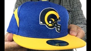 Rams 'TB HELMET HOME ONFIELD STADIUM' Royal-Gold Fitted Hat by New Era
