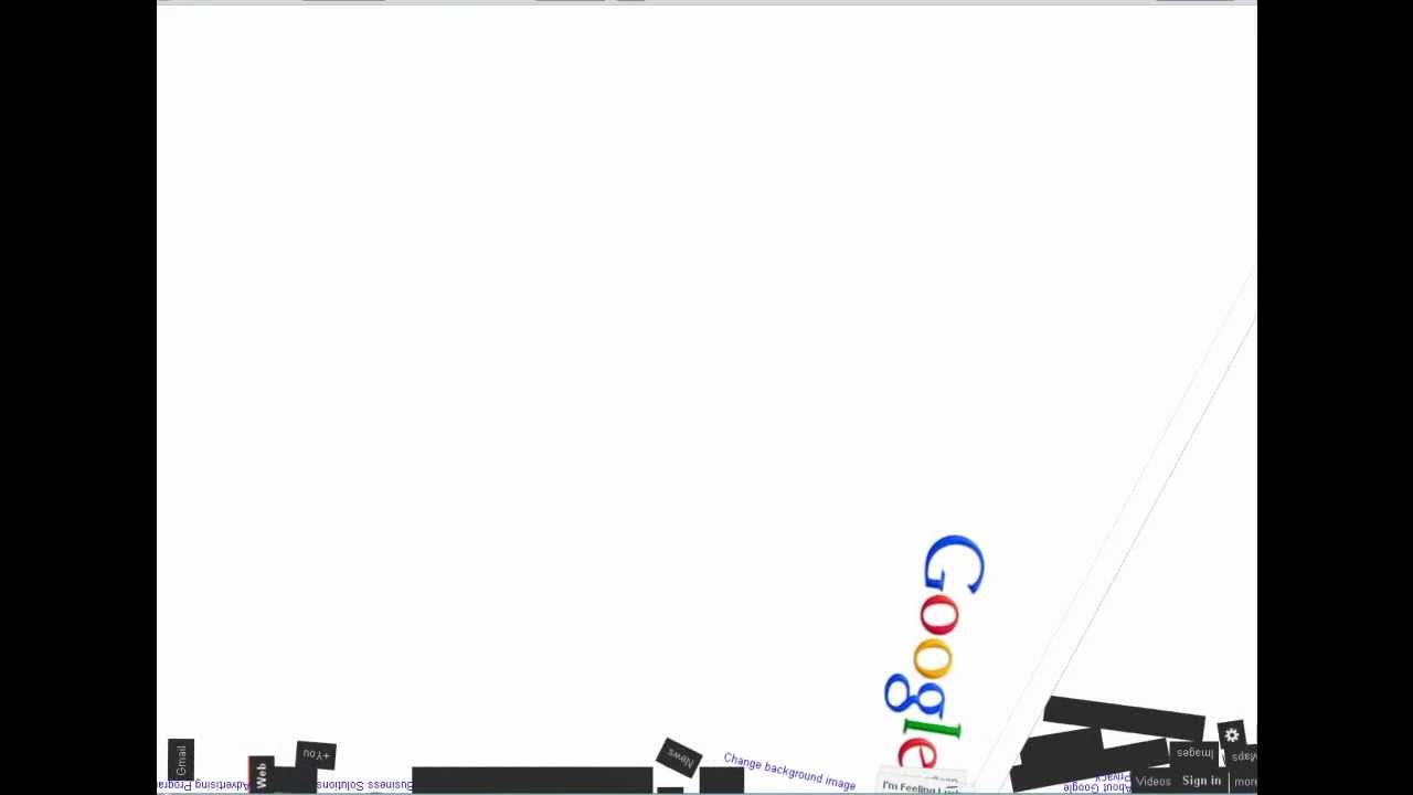 Google Gravity Mr.doob YouTube