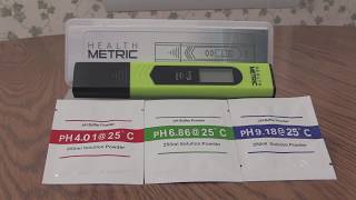 How to calibrate the Health Metric pH meter
