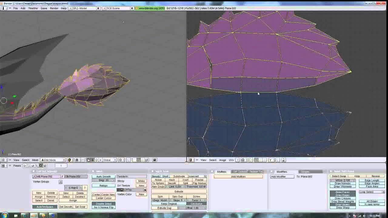 How to Make a dragon in Blender 3D part 7 - YouTube