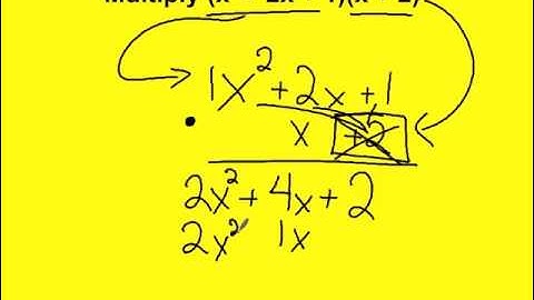 Multiplying Polynomials - Vertical Method
