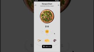 Flutter -  Pizza app