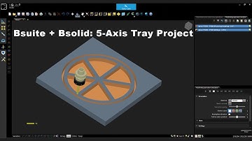 Create a 6-Section Circular Tray in Bsolid | 5-Axis CNC Programming Tutorial / jk design studio