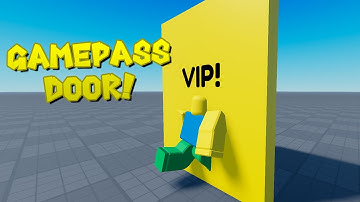 HOW TO MAKE A GAMEPASS ONLY DOOR | Roblox Studio