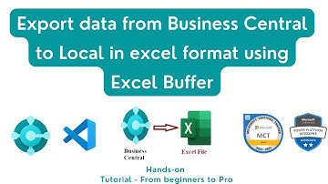 export to excel in business central | Excel buffer | business central tutorial