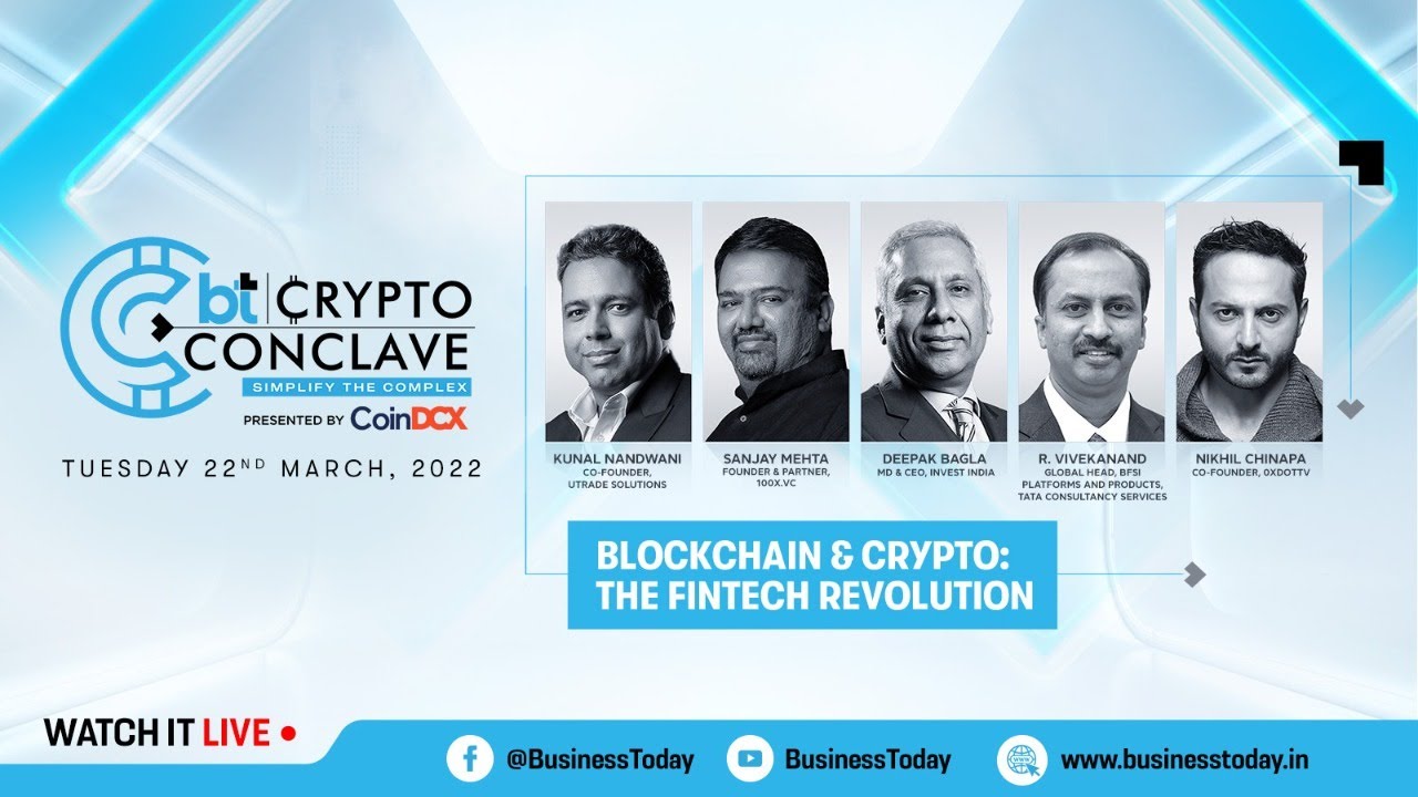 Blockchain & Crypto: The Fintech Revolution #BTCryptoconclave #Crypto