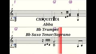 Download Lagu CHIQUITITA - Bb Trumpet (Saxo Tenor, Saxo Soprano) (Partitura/Playback) MP3