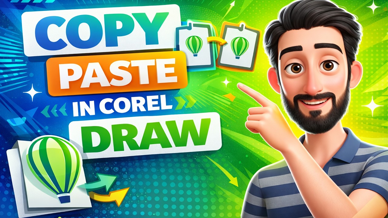 1 Minute Me Perfect Copy | CorelDRAW Copy Paste Trick - YouTube