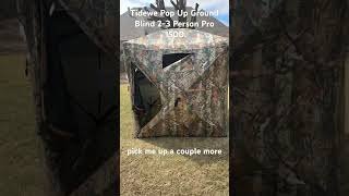 @TideWe Pop Up Ground Blind 2-3 Person Pro 150D. Not Sponsored. #hunting #Turkey #tidewe