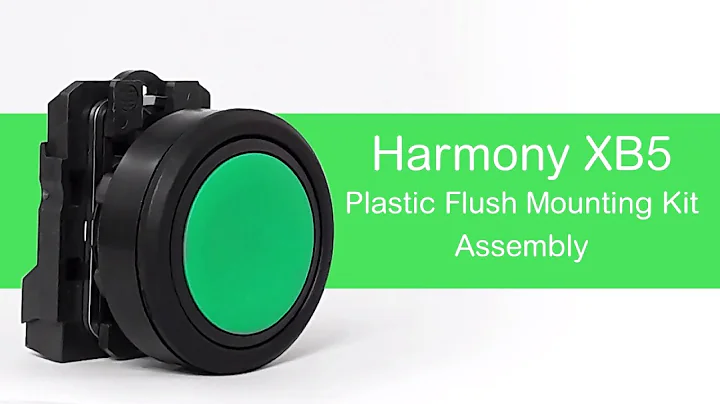 How to Mount Harmony Flush XB5 Pushbuttons