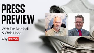 The Press Preview: A first look at Monday's newspapers