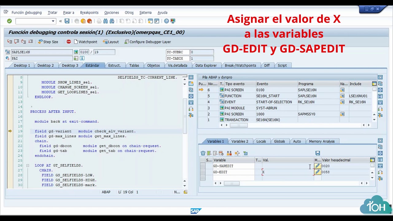 TRUCO SAP Cómo EDITAR 👨‍💻👩‍💻 tabla SAP desde la SE16N YouTube