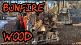 #86 Cleanup in the Woodyard: Filling the Bonfire Wood Shed