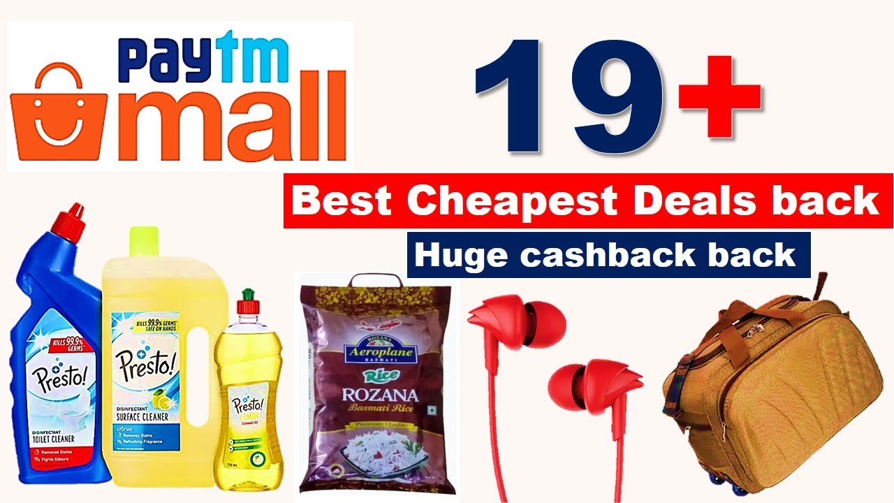 Paytm Mall 19+ cheapest daily needed product with huge cashback back again|bright effect