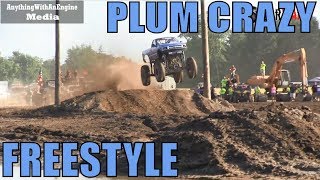 PLUM CRAZY MEGA TRUCK FREESTYLE AT MID MICHIGAN MUDFEST 2019