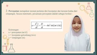 GELOMBANG BERJALAN DAN STASIONER (kecepatan & percepatan gelombang berjalan)