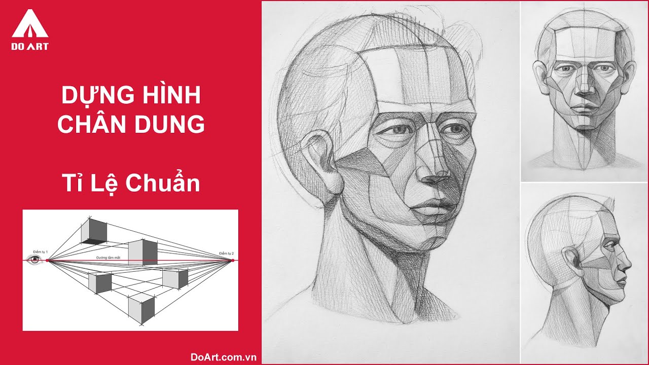 Cách dựng hình Chân Dung Nam Thanh Niên với 3 góc cơ bản [DO ART ...