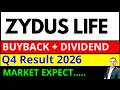 ZYDUSLIFE BUYBACK I ZYDUS LIFE DIVIDEND I ZYDUS LISFE Q4 RESULT 2026 I ZYDUS LIFE SHARE LATEST NEWS
