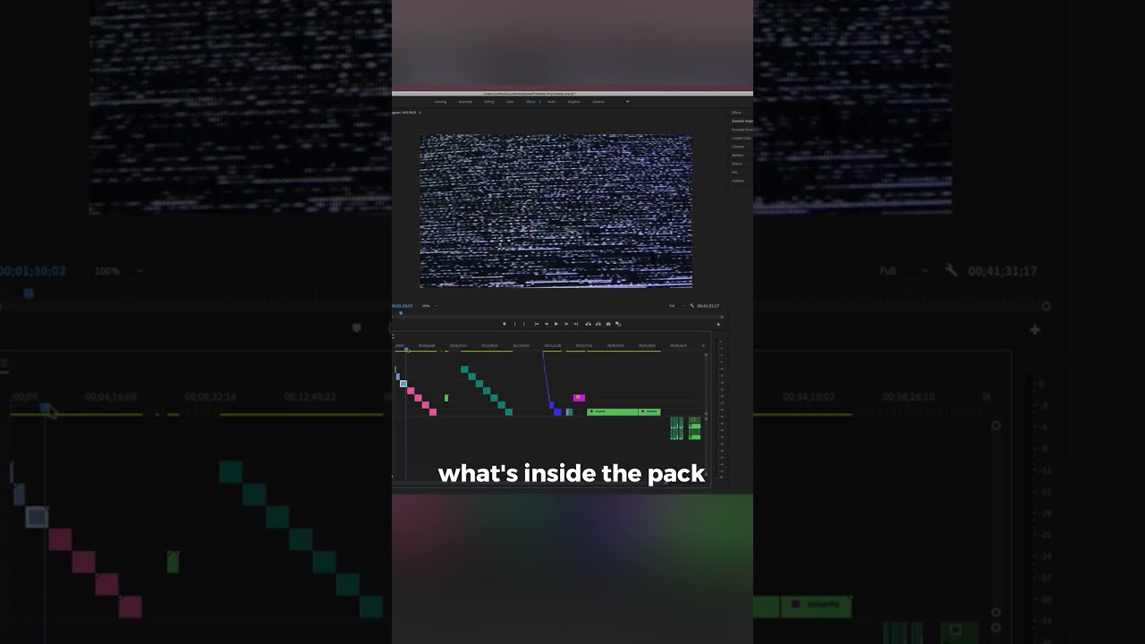 How to use my VHS - VCR - TV Footage Overlays Pack #adobeeffects
