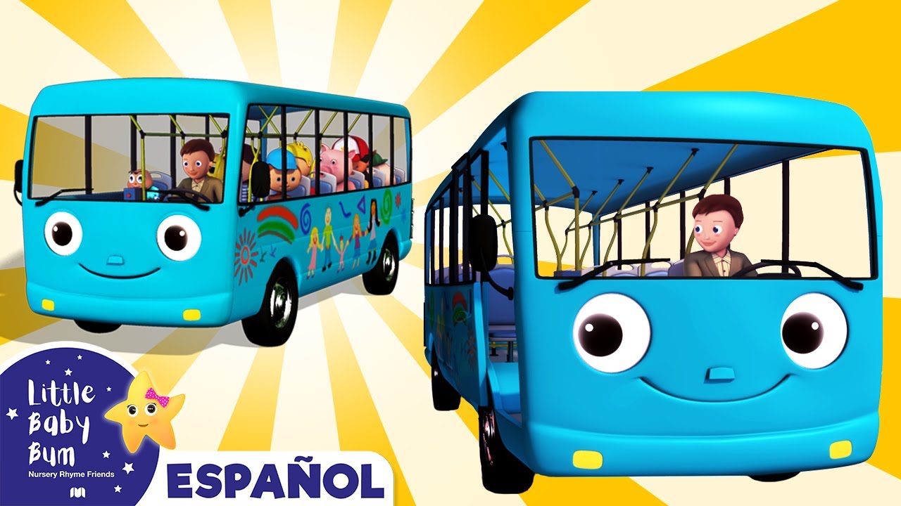 Las Ruedas del Autobús Azul Canciones Infantiles Little Baby Bum en Las Ruedas del Autobús Azul Canciones Infantiles Little Baby Bum en